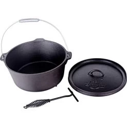 El Fuego Dutch Oven 5,5 L Schwarz Inkl. Deckelheber Und Transportbügel -Grillplatz Im Freien 327813 2240 dutchoven564 2