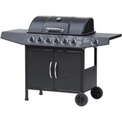 El Fuego Gasgrill Dayton 6-Brenner + Seitenbrenner Schwarz Ca. 133 X 97 X 54 Cm 12 El Fuego Gasgrill Dayton 6-Brenner + Seitenbrenner Schwarz Ca. 133 X 97 X 54 Cm -Grillplatz Im Freien 347 2240 DAYTON61SCHWARZ 3