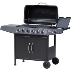 El Fuego Gasgrill Dayton 6-Brenner + Seitenbrenner Schwarz Ca. 133 X 97 X 54 Cm 13 El Fuego Gasgrill Dayton 6-Brenner + Seitenbrenner Schwarz Ca. 133 X 97 X 54 Cm -Grillplatz Im Freien 347 2240 DAYTON61SCHWARZ 4