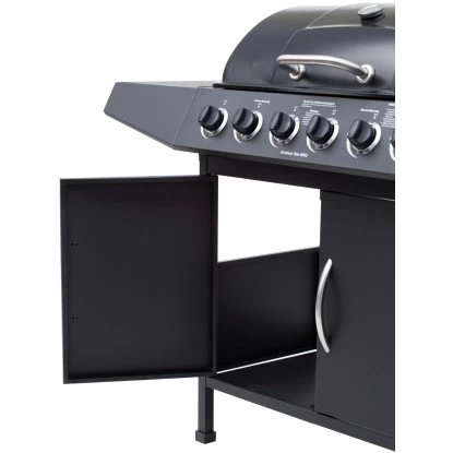 El Fuego Gasgrill Dayton 6-Brenner + Seitenbrenner Schwarz Ca. 133 X 97 X 54 Cm 7 El Fuego Gasgrill Dayton 6-Brenner + Seitenbrenner Schwarz Ca. 133 X 97 X 54 Cm – Bild 5