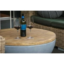 Dobar Outdoor-Feuerschale Mit Gasflamme Lunar Ø 90 Cm Grau -Grillplatz Im Freien 4637 lavaofenfeuerstelle 8