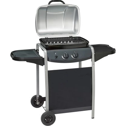 Gasgrill Mit 2 Brennern Und Seitentischen 3 Gasgrill Mit 2 Brennern Und Seitentischen