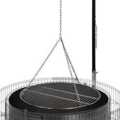 Bellissa Gabionen Grill- Und Feuerstelle 92 Cm X 40 Cm X 142 Cm -Grillplatz Im Freien 6606529 CU 01