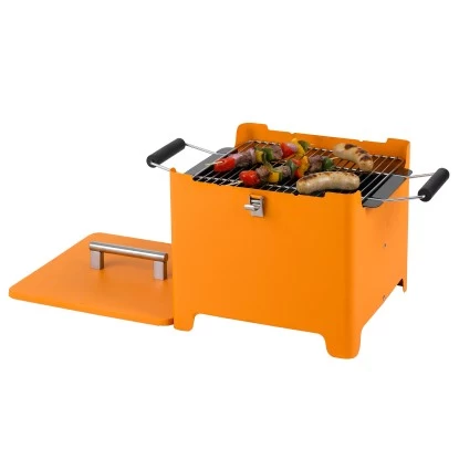 Tepro Holzkohlegrill Chill & Grill Cube Orange 31,5 X 31,5 Cm 5 Tepro Holzkohlegrill Chill & Grill Cube Orange 31,5 X 31,5 Cm – Bild 3