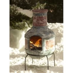 Buschbeck Mexiko-Grillkamin Geodesign Ton Inkl. Grillrost -Grillplatz Im Freien 6871107 picture 1