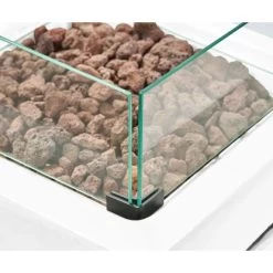 Amare Gas-Feuerstelle Für Den Außenbereich Quadratisch Weiß 19 Amare Gas-Feuerstelle Für Den Außenbereich Quadratisch Weiß -Grillplatz Im Freien 765603 4655 06