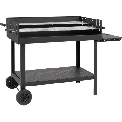 Tepro Atlanta-Holzkohlen Grillwagen Schwarz 3 Tepro Atlanta-Holzkohlen Grillwagen Schwarz