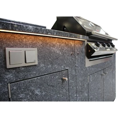 Häusler Outdoor-Küche Azul Noche 180x60x110 Cm Barplatte VA-Stützen Beleuchtung 12 Häusler Outdoor-Küche Azul Noche 180x60x110 Cm Barplatte VA-Stützen Beleuchtung – Bild 10