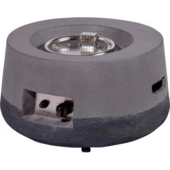 Dobar Outdoor-Feuerschale Mit Gasflamme Calido Ø 60 Cm Grau -Grillplatz Im Freien lavaofengasfeuerstelle 03 1